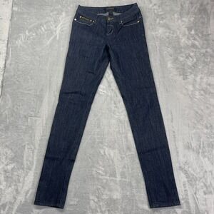 Rocawear Jeans Women 3 (26x33) Blue Denim Dark Wash Y2K Skinny Leg Streetwear